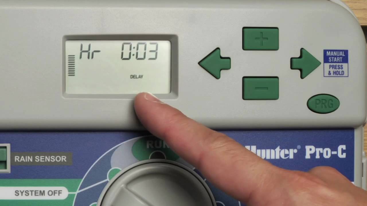 Controller Series: Canceling a Delay on a Hunter Sprinkler System - YouTube