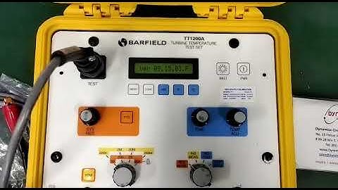 Barfield TT1200A Turbine Temperature Test Set Repairs by Dynamics Circuit (S) Pte. Ltd.