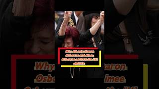 Why did only Sharon Osbourne and Aimee Osbourne perform the V gesture that Ozzy Osbourne