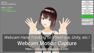 Hand Tracking With Only Webcam on VSeeFace!  VMC Protocol is supported on Webcam Motion Capture