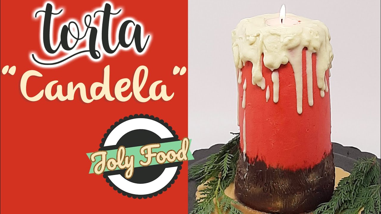 Torta Candela Natalizia 🎄[Candle Cake] con Crema al Cioccolato - Ricetta  di Jolanta da Bake Off 