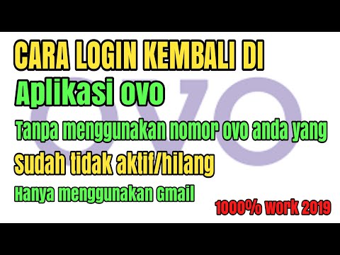 Cara login kembali ke aplikasi OVO yang sudah logout || hanya menggunakan Gmail