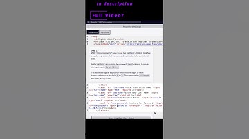 🌐 Responsive Web Design Preview 🌐 Registration Form 🌐 22,23,24 🌐 #freecodecamp #html #css #form