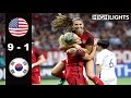 USA vs Korea Republic 9 - 1 All Goals & Highlights | Last 2 Games