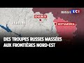 Des troupes russes masses aux frontires nordest