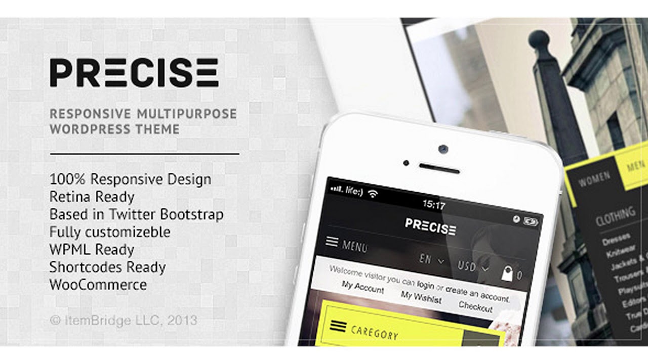 Precise — Multipurpose Responsive WordPress Theme Themeforest Website