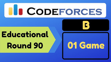 Codeforces Educational Round 90 , Problem B. 01 Game