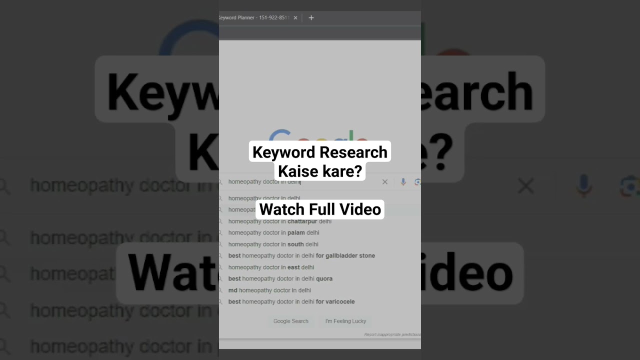 Keyword Research Kaise Kare? Step by Step Process 