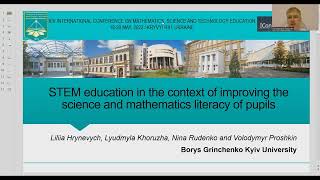 ICon-MaSTEd 2022. STEM-education in the Context of Improving the Science and Mathematics Literacy...