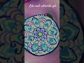 chalk canvas mandala art