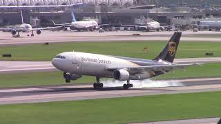 UPS Airbus A300 Lands at Atlanta