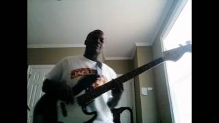 David Oke Playing Bass Guitar (Solid Rock By Uche Agu)