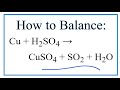 Balancing Chemical Reactions and Atoms