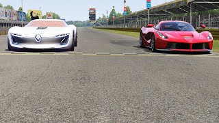 Renault Trezor vs Ferrari LaFerrari at Monza Full Course