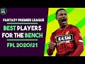 Best FPL players for your BENCH | Fantasy Premier League Tips 2020/21