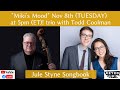 Capture de la vidéo 5Pm Tues Nov 8Th! Miki's Mood 93 Feat. Todd Coolman - Jule Styne Songbook!