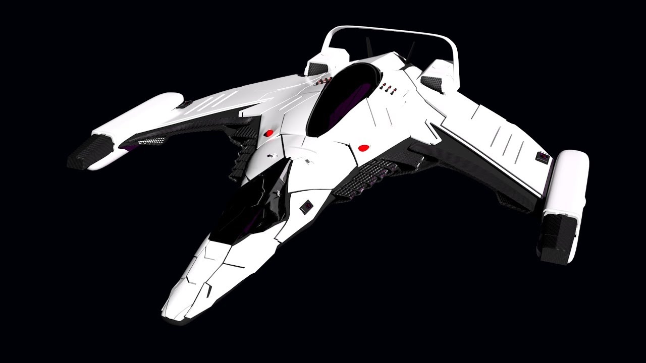 Blender 3d Spaceship Model