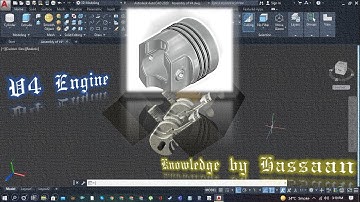 AutoCAD | V4 Engine Part 1| Making of Piston