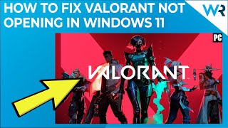 valorant not opening in windows 11? 5 easy fixes in 2024!