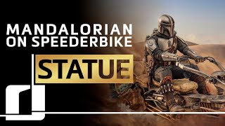 The Mandalorian on Speederbike Deluxe | Statue Reveal - Iron Studios