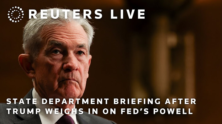LIVE: State department briefing as Trump says he won't fire Fed's Powell