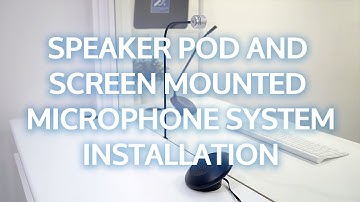 Speaker Pod and Screen Mounted Microphone System – STS-K072 – Installation Guide