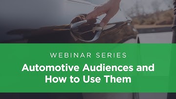 Force Webinar: Automotive Audiences and How to Use Them