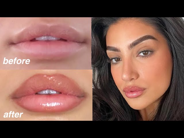how to get juicy fuller lips with makeup - YouTube