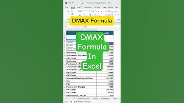 DMAX Formula in Excel