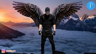 Cara edit foto keren di PixelLab | ANGEL WINGS screenshot 2