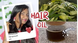 🌸Homemade curry leaves Hair oil🍃Shiny&amp;Strong hair oil//⚡️Prevents hairfall &amp; dantruff//Epic Bharathi