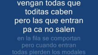 pierden los modales (letra)