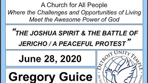 Detroit Unity Temple Sunday Service June 28, 2020