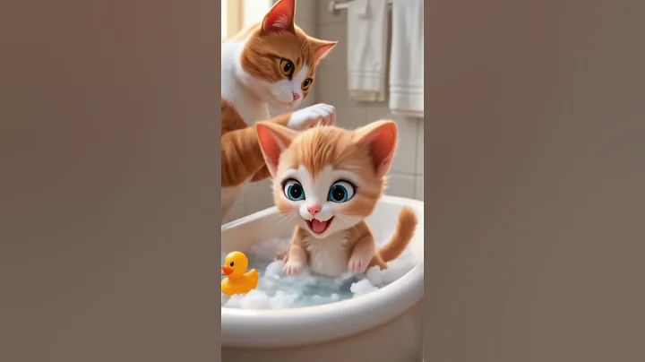 Video 10194731: cute kitten bath, kitten kitty cute