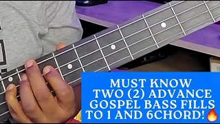 Advance gospel bass licks to 1 and 6 chords you must learn. Use them like this and thank you later βΊ