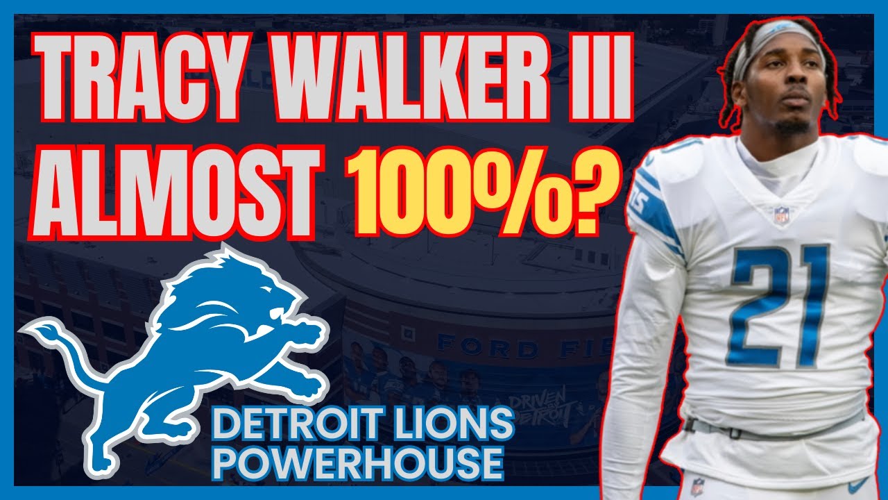 Detroit Lions Safety Tracy Walker III nearing his RETURN YouTube