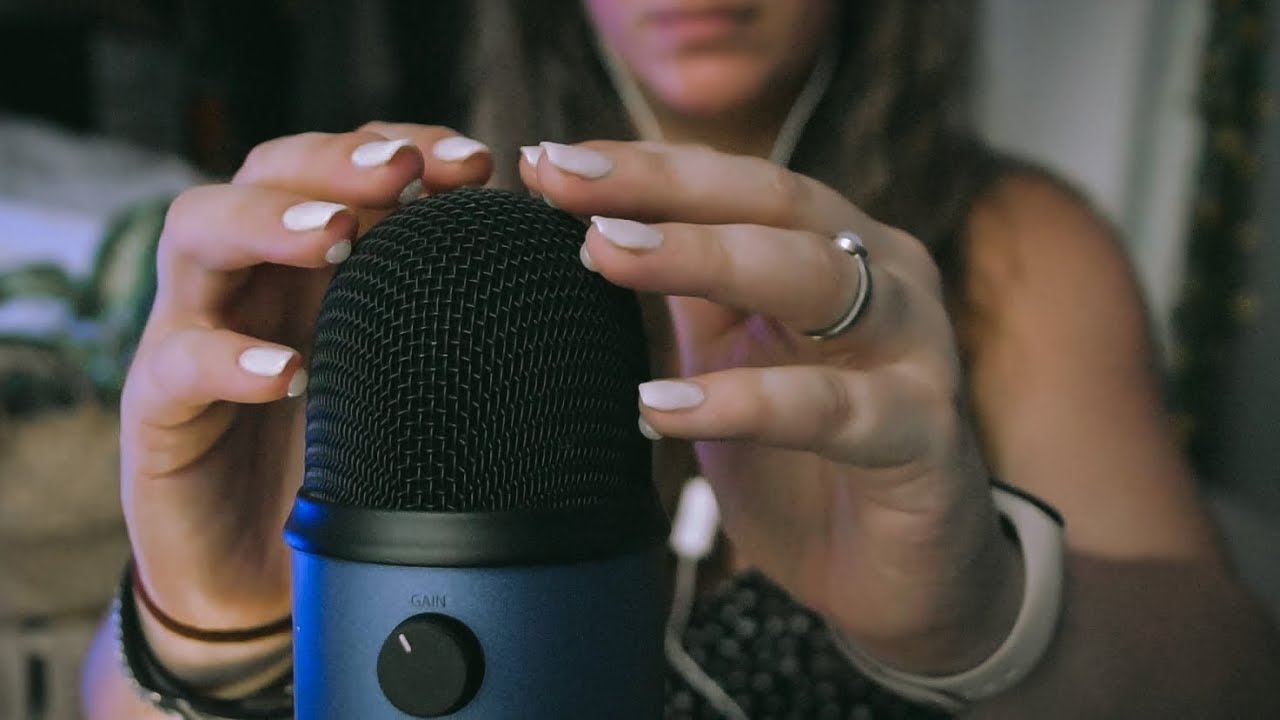 ASMR mic Scratching & Tapping Gentle (almost no talking) - YouTube