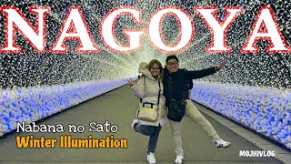 JAPAN's BEST Winter ILLUMINATION! Nagoya Nabana No Sato 2024 | Japan Travel Guide 2024 -MOJHI VLOG