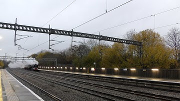 71000 Duke of Gloucester WHISTLES through Tamworth