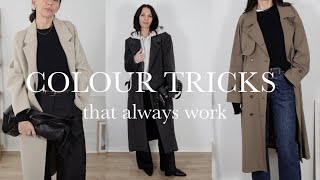 COLOUR TRICKS TO ALWAYS LOOK CHIC