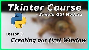 Creating our first app window - Tkinter Tutorial (Part 1)