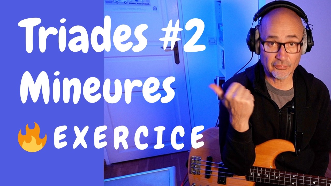 Triades mineures #2 : l’exercice chromatique que tous les bassistes devraient faire :