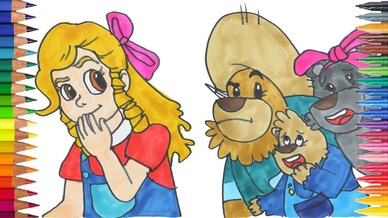 Dibujar y Colorea | Dibujos Para Niños | Aprender Colores | Ricitos de