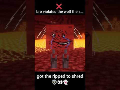 Minecraft wolf meme