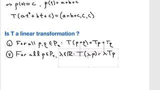 Linear Transformation Polynomial problem Profile