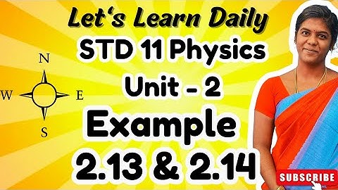 STD 11 Physics Chap-2 Example 2.13 & 2.14| Determining the Position Vector #physicswithpandieswari