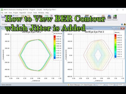 How to View BER Contour which Jitter is Added