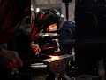 The process of forming hot iron using a simple super strong tool #shorts