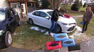Snow Joe Set of 2 Oversized Snow Brooms w/ Ice Scrapers on QVC screenshot 1