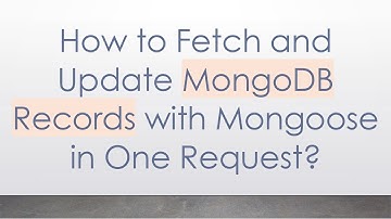 How to Fetch and Update MongoDB Records with Mongoose in One Request?